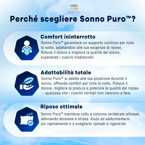 Cuscino Cervicale Ortopedico - Sonno Puro™